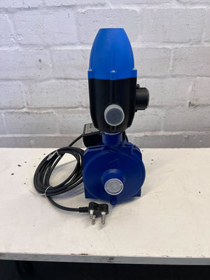 Dependable Blue Water Pump with Pressure Gauge – Like New!