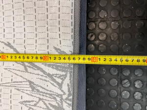 Double Mattress with Quilted Bamboo Pattern - 2ndhandwarehouse.com