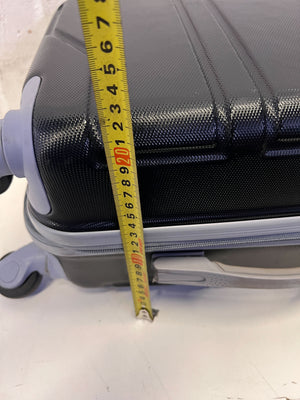 Durable Black Hardshell Carry-On Suitcase - Broken one side wheel - 2ndhandwarehouse.com