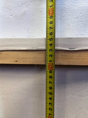 Dynamic Abstract Splatter Art Canvas - Yellow, Pink & Black 135 by 150