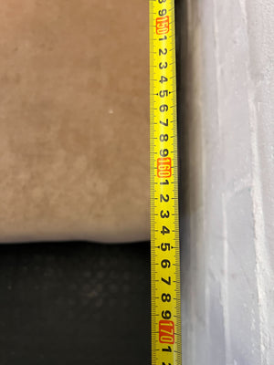 Elegant Blush Tufted Sectional Sofa with Chaise & Gold Legs