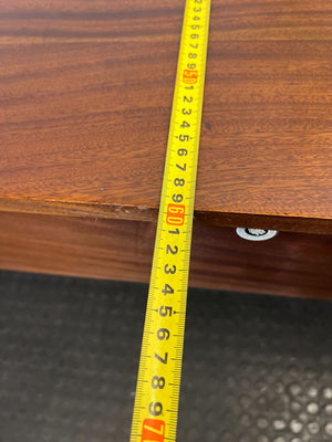 Elegant Bow-Front Mahogany Console Table with Drawers - 2ndhandwarehouse.com