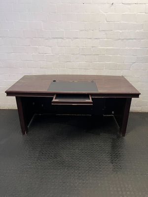 Elegant Executive Dark Wood Office Desk - Need assembling - 2ndhandwarehouse.com