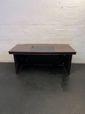 Elegant Executive Dark Wood Office Desk - Need assembling - 2ndhandwarehouse.com