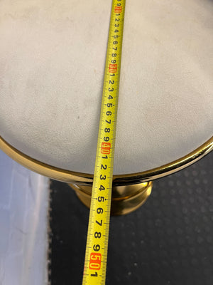 Elegant Gold and Cream Velvet Bar Stool with Backrest - 2ndhandwarehouse.com