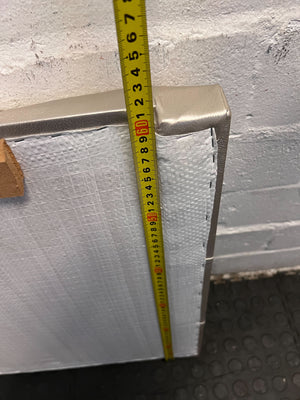 Elegant Silver Faux Leather Single Headboard with Button Tufts