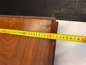 Elegant Vintage Wooden Storage Box with Brass Accents - Minor Scratches