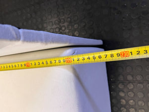 Elegant White Channel Tufted Bed Frame