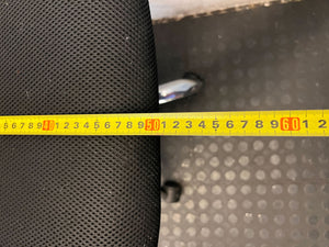 Ergonomic Black Mesh & Leatherette Office Chair with Chrome Base - Need to remove one side arm - 2ndhandwarehouse.com