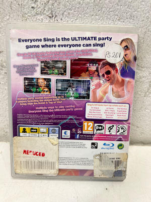 Everyone Sing PS3 Game - Case Stickers Present (No Mics Included) - 2ndhandwarehouse.com