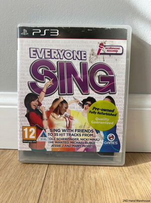 Everyone Sing PS3 Game - Case Stickers Present (No Mics Included) - 2ndhandwarehouse.com