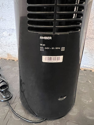 Flow standing fan -Sleek Black Column Electric Heater - 2ndhandwarehouse.com