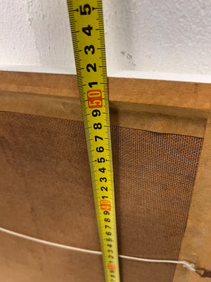 Framed Artwork: "Poppies in a Blue Vase" by S. Burkett Kaiser 50 x 44cm