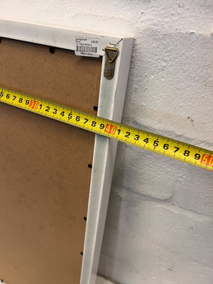 Framed Black and White Empire State Building Print - Damage - No Glass - 2ndhandwarehouse.com