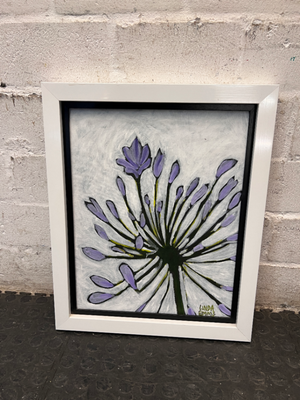 Framed Floral Painting by Linda Emms