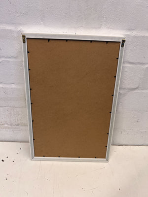 Framed Print of Big Ben and Red Buses - Vintage Style Art