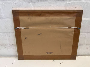 Framed Vintage Egyptian Papyrus Artwork with Gold Frame