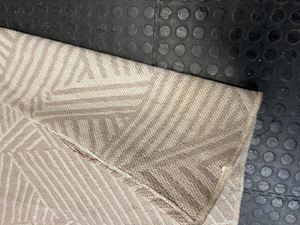 Geometric Pattern Woven Area Rug in Neutral Beige