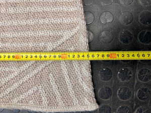 Geometric Pattern Woven Area Rug in Neutral Beige
