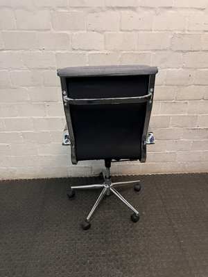 Grey Fabric High-Back Executive Office Chair — Well Used Condition