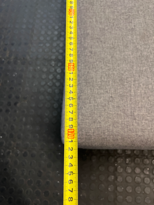 Grey L-Shape Material Couch - 2ndhandwarehouse.com