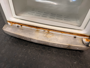 Grey LG Fridge Freezer with Bottom Freezer — Working Fridge with Loose Freezer Tray