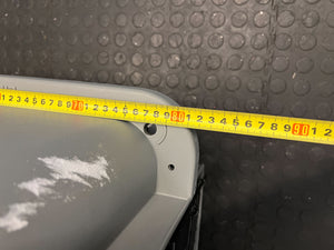 Grey Plastic Pet Carrier with Steel Door 80 BY 55 - Minor Scuff Marks