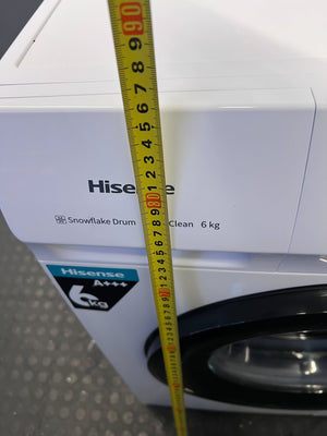 Hisense 6kg Front-Loading Washing Machine โ White, A+++ Energy Rated - REDUCED