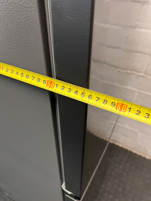 Hisense Metallic Fridge Freezer — Working Well; Fair Exterior Condition