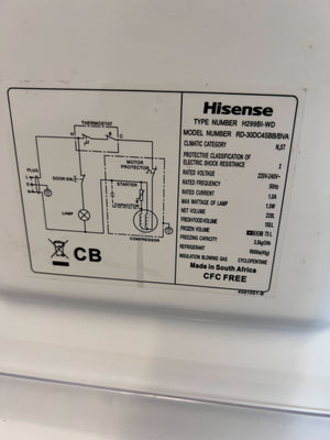 Hisense Silver Fridge Freezer with Water Dispenser - Modern & Efficient - 2ndhandwarehouse.com