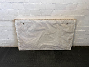 Versatile Cream Upholstered Double Headboard Panel