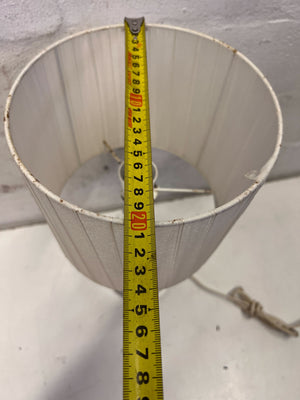 Elegant Acrylic & Chrome Table Lamp with Pleated Shade