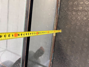 Elegant Glass-Top Coffee Table with Black Metal Frame