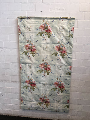 Elegant Vintage Floral Roman Blind - Rose & Blue Motif 170 long x 90cm wide