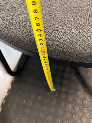 Modern Black Sled Base Office Visitor Chair - 2ndhandwarehouse.com