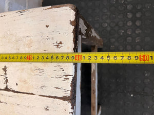 Rustic White Shabby Chic Wooden Chair - Distressed Charm - 2ndhandwarehouse.com