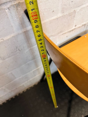 Vintage Wood & Metal Utility Chair - 2ndhandwarehouse.com