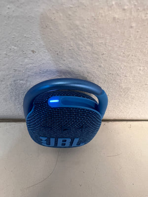 Nearly New JBL Clip 4 Eco Portable Waterproof Bluetooth Speaker - Blue -