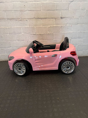 Kids pink electric car - Pink Kids Electric Ride-On Car Toy - Has no charger - 2ndhandwarehouse.com