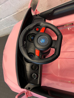 Kids pink electric car - Pink Kids Electric Ride-On Car Toy - Has no charger - 2ndhandwarehouse.com