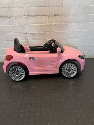 Kids pink electric car - Pink Kids Electric Ride-On Car Toy - Has no charger - 2ndhandwarehouse.com