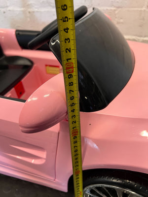 Kids pink electric car - Pink Kids Electric Ride-On Car Toy - Has no charger - 2ndhandwarehouse.com