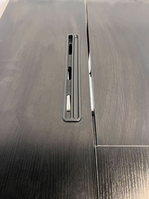 Adjustable Black Rolling Desk – Modern, Compact, Versatile Design