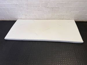 Cozy White Single Mattress Topper - Pre-Loved Comfort 90 by 190