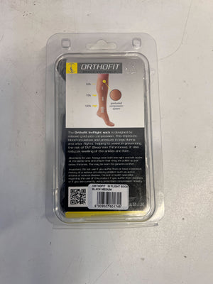 Orthofit In-Flight Compression Socks – Black, Sheer, Size M/L - 2ndhandwarehouse.com