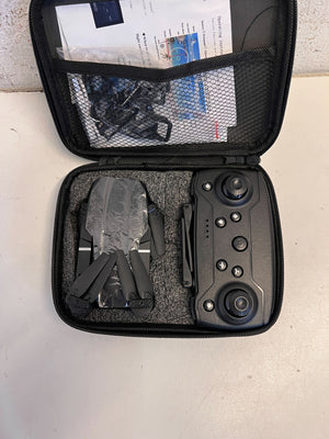 Versatile Black Folding Drone with Minor Wear - 2ndhandwarehouse.com