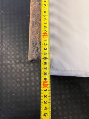 Rustic Charm Wooden Armchair with Cream Cushions