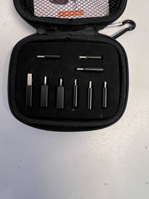Versatile 8-Piece Black Tool Kit with Travel Case - 2ndhandwarehouse.com