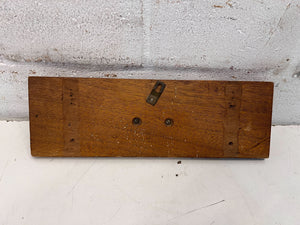 Vintage Wooden Eagle Wall Décor with Silver Metal Detailing