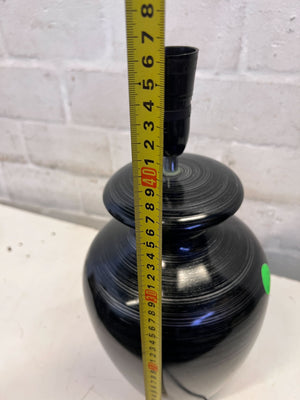 Elegant Black Ceramic Table Lamp – Modern Design, Minor Wear